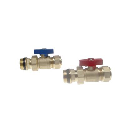 China General High Quality Straight Light Duty Brass Water Oil Gas Flow Control Valve DN25 Ball Valve for sale