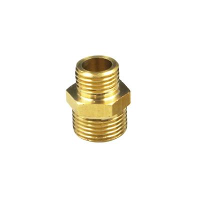 China Factory Direct Sale Male Thread Brass Material Pipe Fittings Reducing Nipple 1/2