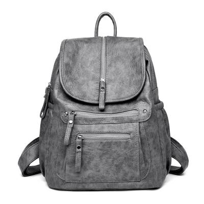 China 2021 Designer Fashion Large Capacity Anti-theft School Backpack Luxury Women Leather Laptop Backpack For Travel for sale