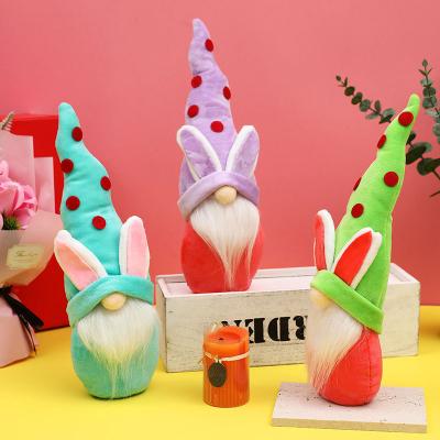 China Gnomes 2022 Bunny Ear Cute Dwarf Doll of Everyday Life Easter Party Gift Decoration for Easter Elf Doll for sale