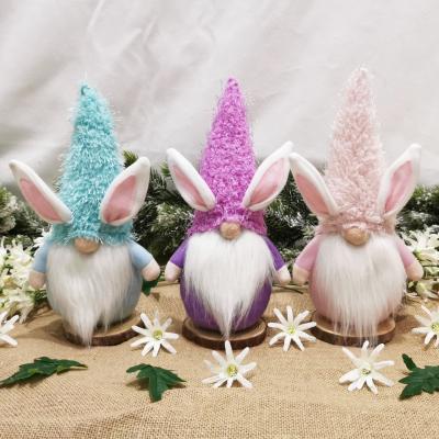 China 2022 Daily Life Easter Party Cute Faceless Rabbit Doll Decoration For Holiday Easter Bunny Home Decor for sale