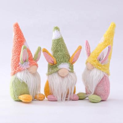 China 2021 Home Decoration Plush Toy Easter Bunny Gnome Cute Elf Faceless Doll Rabbit Easter Party Decoration for sale