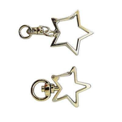 China Popular Wholesale Best Price Pentagon Shape Swivel Kirsite Design Key Chain For Dog for sale