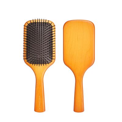 China Kooswalla Home Natural Tangling Wooden Hair Brush Detangle Paddle Hair Brush For Hair for sale