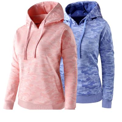 China Spring Autumn Women Breathable Fashion Pullover Coat Street Style Hooded Womens Camouflage Sweatshirt for sale