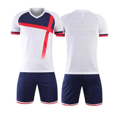 China Sets 2021 Wholesale Custom Football Wear 100% Polyester Sublimation Uniform Soccer Jersey Set For Clubs for sale