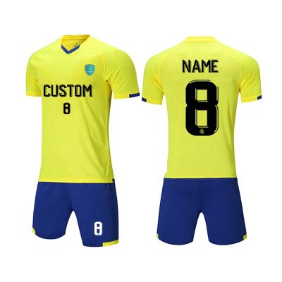 China Custom professional sets factory wholesale heat transfer process soccer wear soccer jersey uniform for sale