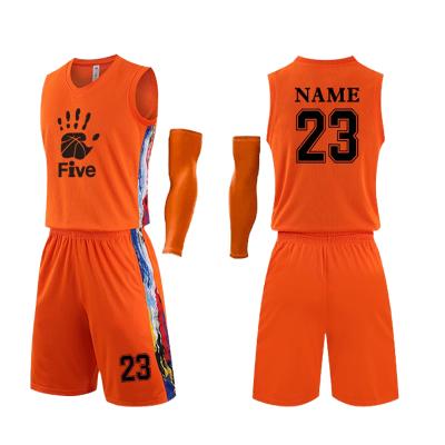 China Wholesale Sublimation Basketball Jersey Men Breathable High Quality Comfortable Printing Sports Custom Wear for sale