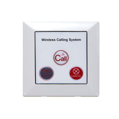 China FEILINGCALL Wireless Pager Hospital Wireless Call Button Nurse Call Transmitter Long Range Pager System 86mm*86mm for sale