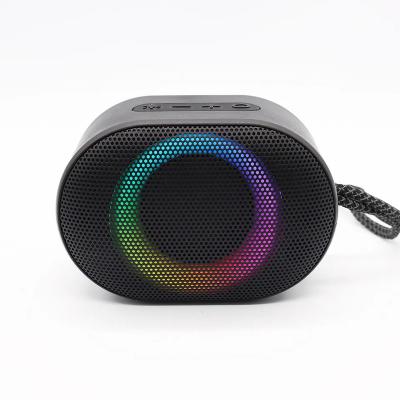 China Wholesale Usb Audio Mini Speaker Bluetooth With Usb Led Light Factory Colorful LED Radio OEM Light for sale