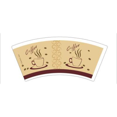 China Recycled Materials Pulp Raw Material Food Grade 260gsm Bamboo Pe Coated Cardboard Designs Logo Paper Cup Fan for sale