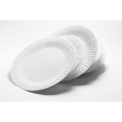 China Disposable Factory Price 9 Inch White Paper Disposable Disposable Disposable Paper Plates Birthday Party Eco-Friendly Paper Plates for sale