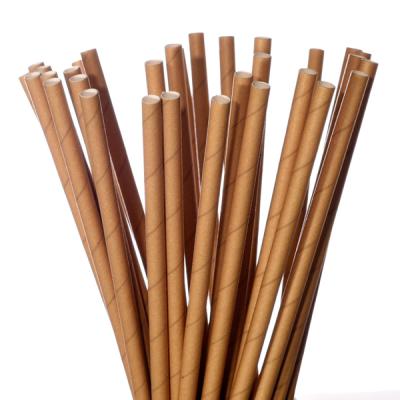 China Wholesale Various Colors Eco Friendly Drinking Straw Eco - Friendly , Customized Party Kraft Paper Straw for sale