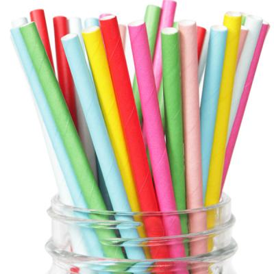 China Wholesale Biodegradable Eco Friendly Regular Drinking Paper Straw for sale