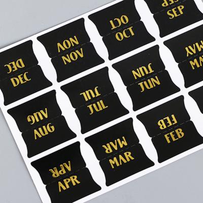 China High Quality Custom Pregnancy Baby Boy Month Logo Reused 1-12 Milestone Baby Stickers Monthly Baby Milestone Stickers for sale