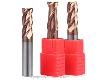 China CNC Milling Processing Kexian Hot Sale 4 Flute Alloy Factory Direct Delivery Chinese Straight Shank Flat End Mill for sale