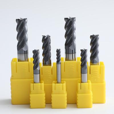 China Slotting Side Milling/Face Milling Kexian 2 HRC52 Square Flat Flute Segment Carbide Solid Alloy Milling Cutters Cutting Tool Bits for sale