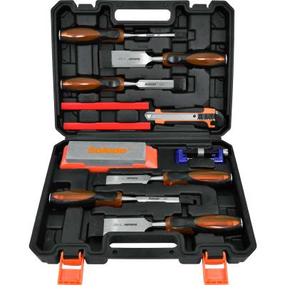 China 11 Pieces High Quality Portable Box Electric Set DIY Tools Repair Household Hardware Wrench Hammer Hammer Screwdriver for sale