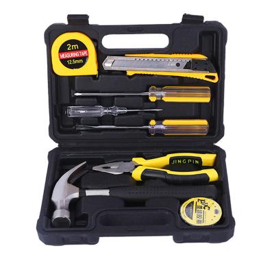 China Best Selling High Quality Portable 9pcs Household DIY Tool Full Box Set Kit Repair Tool Kit For Home Tool Kit for sale