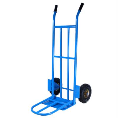 China Metal Folding Tiger Truck Two Mobile Wheelbarrow Cargo Truck Easy Pull Heavy Duty Truck for sale