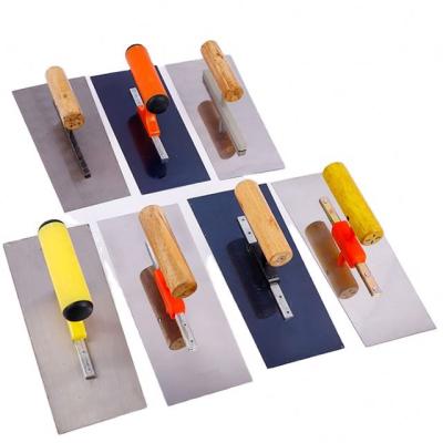 China Wholesale High Quality Wooden Handle Trowel Universal DIY Tools SQUARE Concrete Finish Polishing Trowel for sale