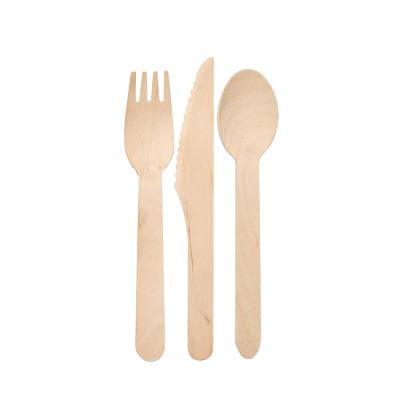 China Travel Camping Cutlery Set Simples Knife Spoon Fork Set Wooden Cutlery Juego De Cubiertos Ecologicos for sale