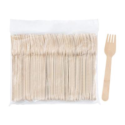 China High Quality Party Wooden Fork Cutlery Camping Biodegradable Cutlery Tenedores Pequenos for sale