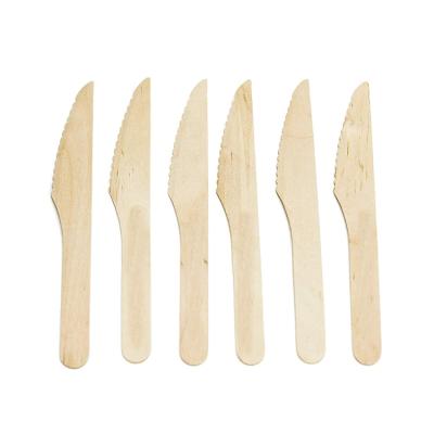 China Camping Wooden Cake Knife Cutlery Travel Butter Knife Spoon Wood for sale