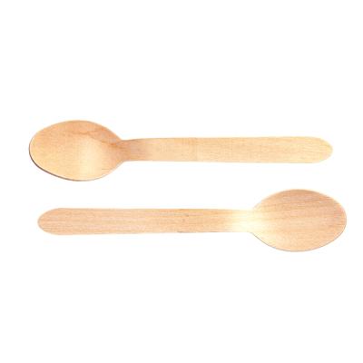 China Wood Supplier Camping Cuillere Customiz Spoon Disposable Wood Restaurant Spoon Cutlery Customiz for sale