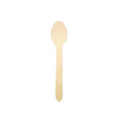 China Household Spoon Korea Products Camping Birchwood Wooden Set Serving Spoon Food 140mm Toptan Ahsap Kasik for sale