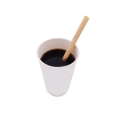 China Biodegradable Wood Straw Cannuccia Bio Disposable Straw Single Use Hotel Coffee Natural Wood Store for sale