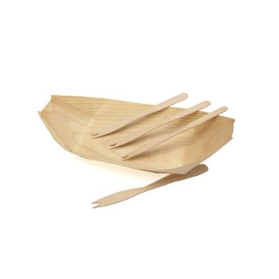 China 2021 new high quality disposable cocktail fork disposable wooden fruit fork for restaurant for sale