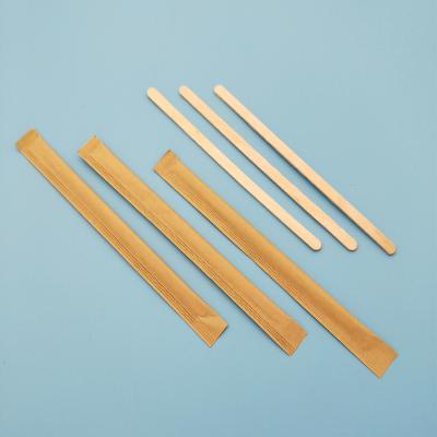 China Sustainable Biogradable Birch Wood Coffee Sticks Eco-Friendly Easy-To-Go Stirrer Coffee for sale