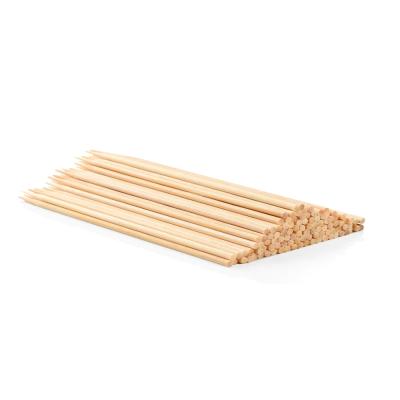 China Easily Cleaned Premium Bamboo Marshmallow Sticks Wooden Skewers 100 Pieces Grill Stick Skewer for sale