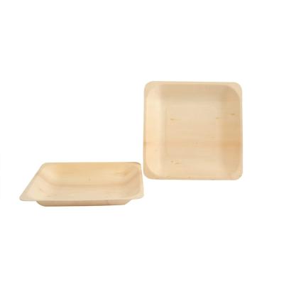 China Disposable Recyclable Disposable Sauce Dish Wooden Dish Made Of Wooden Plate Wooden Dinner for sale