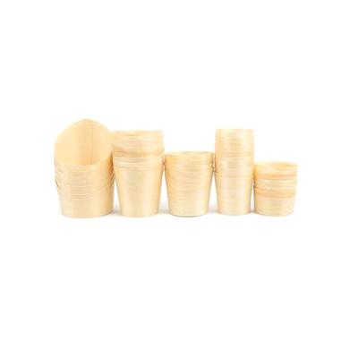 China Wholesale Eco-Friendly Eco-Friendly Wooden Vegetables Cup Disposable Custom Wooden Degradable Bio Cups for sale