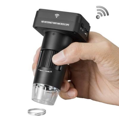 China Research Wi-Fi Internet Digital Microscope For IOS / Android Smartphone Tablet , 10x-200x for sale