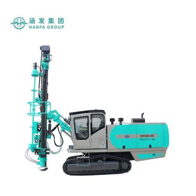 China Auto trusses 28m HFGA-450A dth drill rig with air compressor mine drilling rig blasting for sale