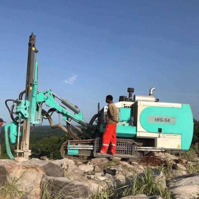 China Farms Bestselling Air Compressor Hfg-54 194kw DTH Integrated Hydraulic Drilling Rig Blast Hole Borehole Drilling for sale