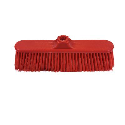 China Home Wholesale Single Hard Bristled Broom Plastic PP Broom Head for Home Use for sale