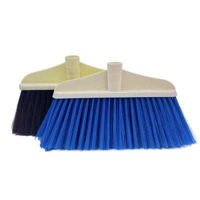 China Home Wholesale of plastic brooms household outdoor school broom heads cleaning tools soft bristled broom heads for sale