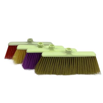 China Home Wholesale  brooms household outdoor school office broom heads cleaning tools soft bristled broom heads for sale