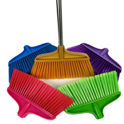 China Home PP material broom efficient home cleaning broom with stainless steel handle for sale