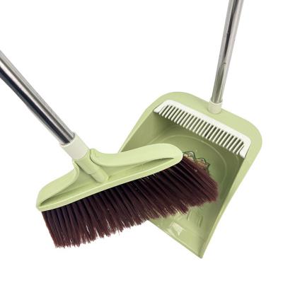 China Daily Cleaning Manufacturer Plastic Indoor Cleaning Tools Floor Cleaning Broom and Dustpan sets for sale