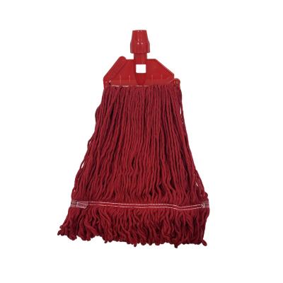 China Sustainable Commercial Quick-Change Wet Mop Head with Plastic Clip Mop Gripper Rectangle Shape for sale