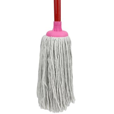 China Sustainable Factory direct Wholesale Cleaning Product Cotton Floor Cleaning Industrial Mop with wooden handle for sale