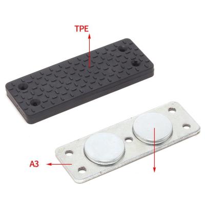 Κίνα 35 lbs Rectangular Rubber Coated Neodymium Gun Magnet Mount προς πώληση