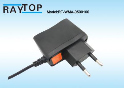 China EU Plug 5V 1000mA Wall Mount Switching Power Adapter For CCTV Camera System for sale