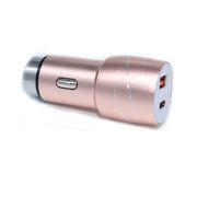 China quick Charge 3.0 2 Port Support QC3.0  USB Car  Charger With Type - C Ports FCC for sale