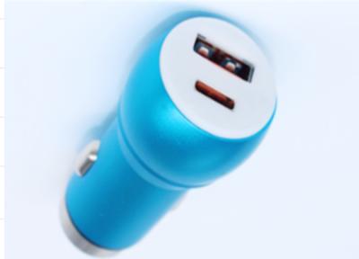 China QC3.0 car charger xiaomi 5V/3A dual USB Quick charger  + Type C Charger RoHS Approval for sale